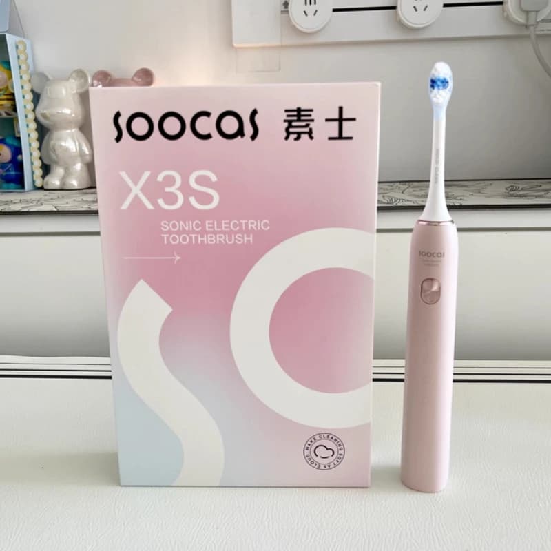SOOCAS X3S Ultrasound Electric Toothbrush IPX7 Waterproof Adult X3U Update Smart Sonic Toothbrush Updated Fast Rechargeable USB