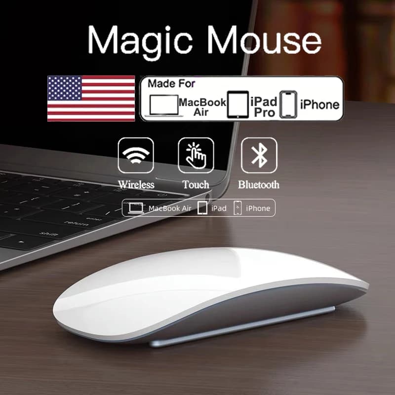 Original Wireless Bluetooth 5.0 Touch Magic Mouse For Macbook Pro Air Laptop Tablet PC iPad Gaming Ergonomic Mouse