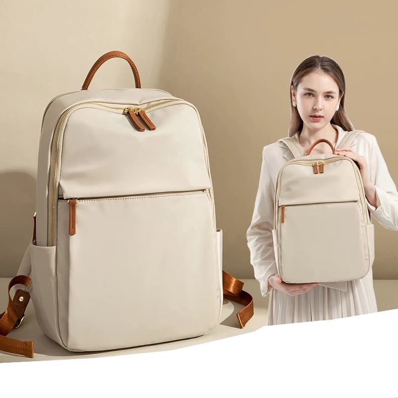 Zaino da donna borsa per Laptop adatta per zaino da viaggio da 14/16 pollici in tessuto Oxford di grande capacità impermeabile elegante