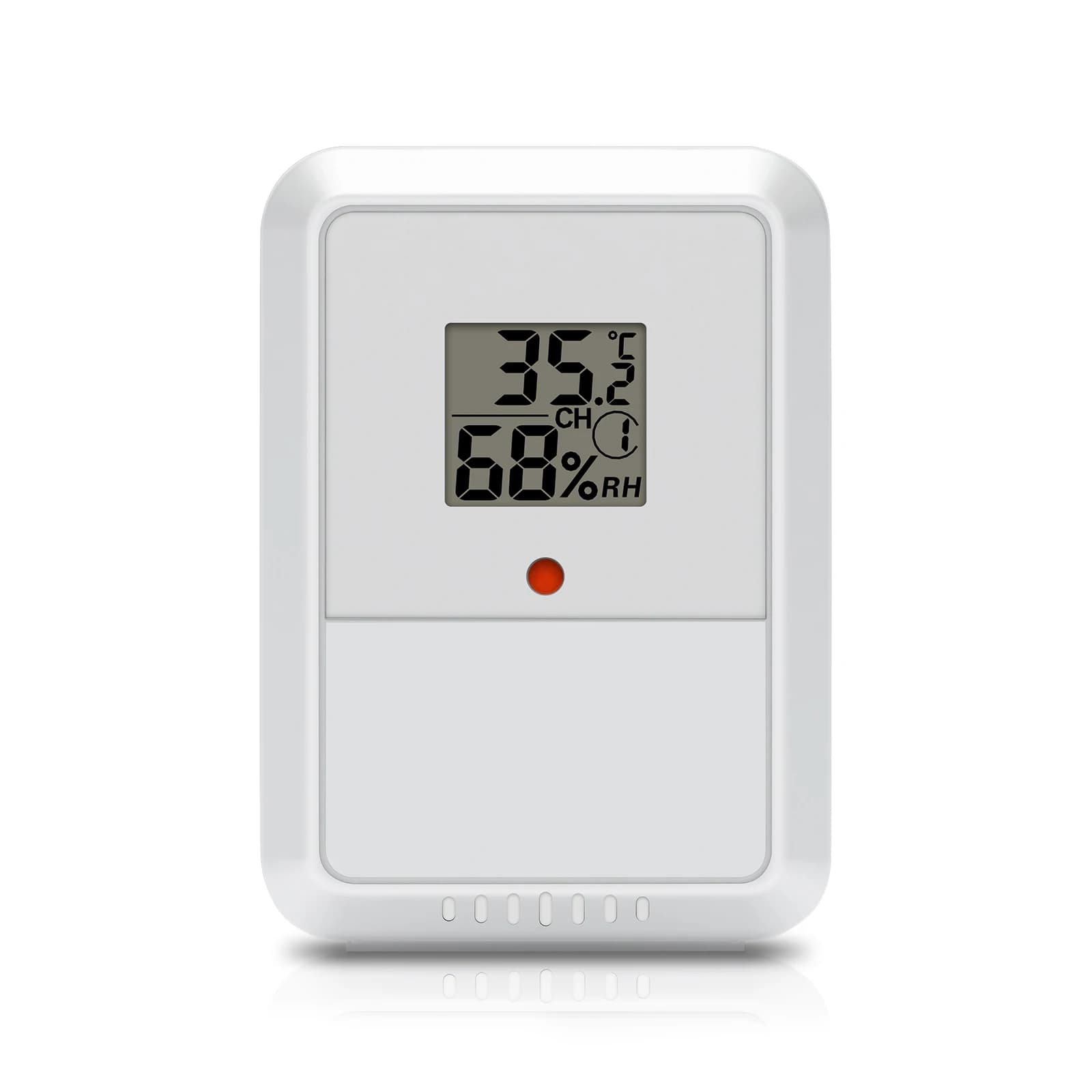 Wireless Monitor for Temperature and Humidity 433MHz with Range 30m/100m ° C/ ° F 60s Switch: Precise Update for Home/Office/Frigorifer
