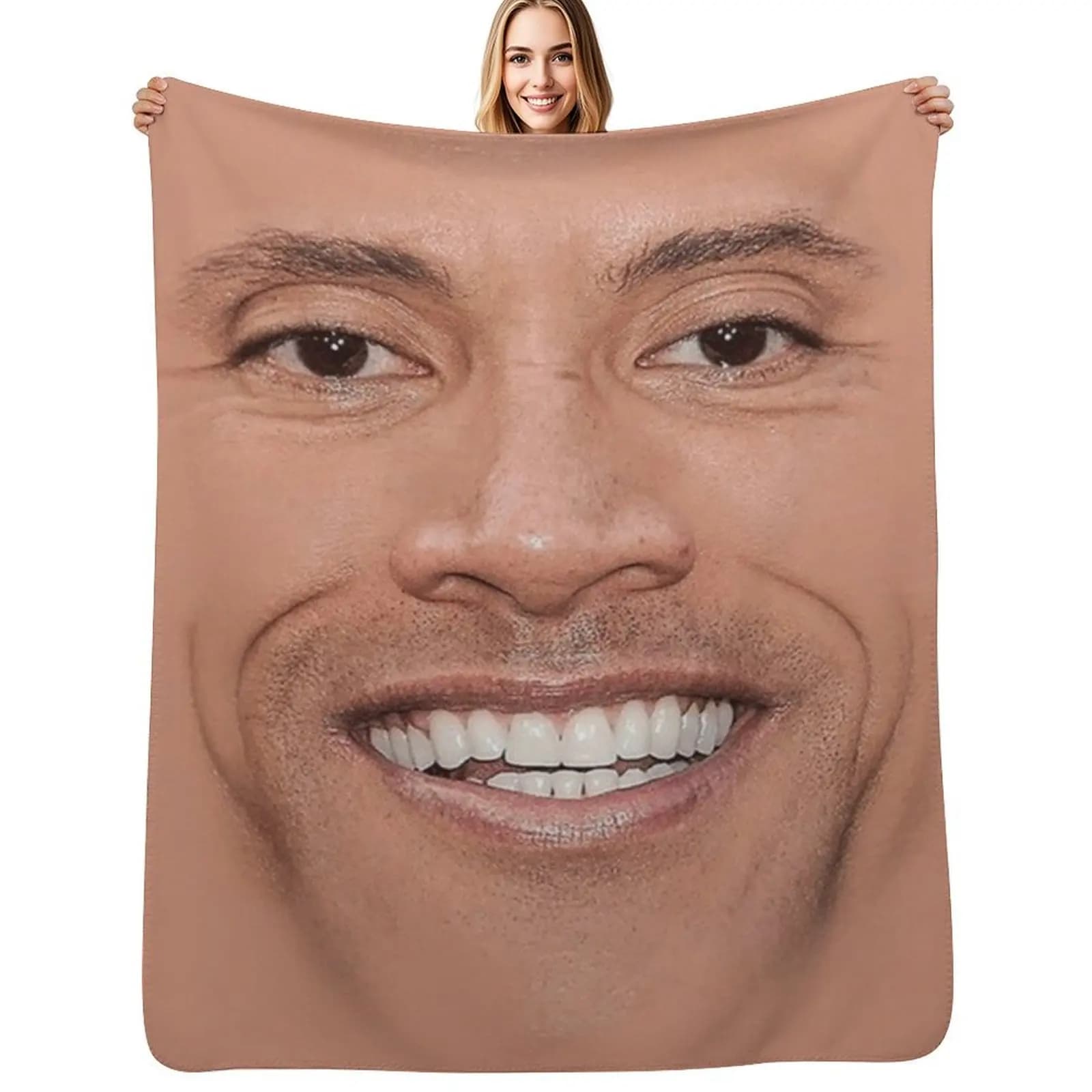 The Rock Face Throw Blanket for winter warm for winter Luxury St Flannels Sleeping Bag Thin Blankets