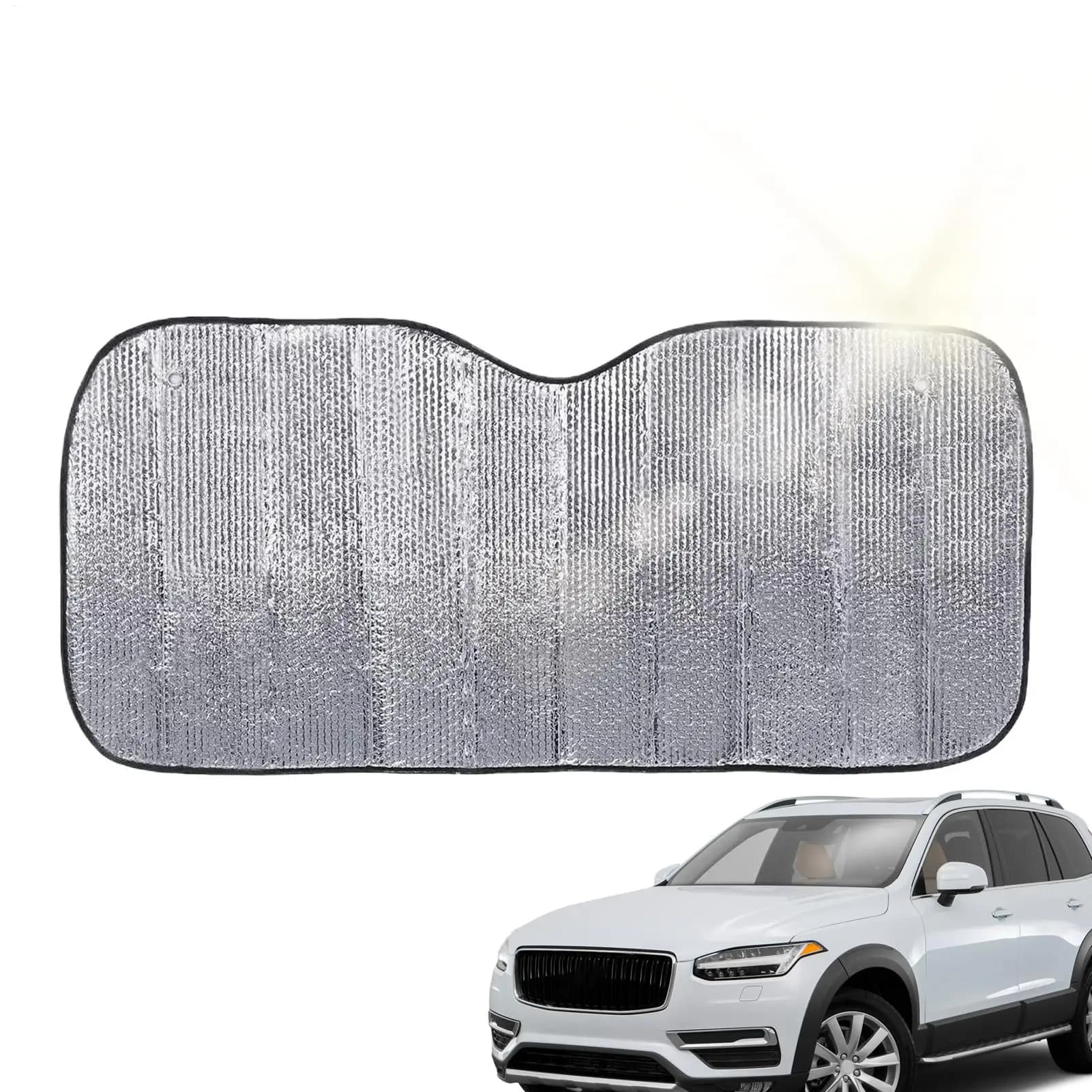 130cm 140cm Car Windshield Foldable Sun Shade Visor Cover Block Reflector Portable Breathable Anti UV Protector Screen Free