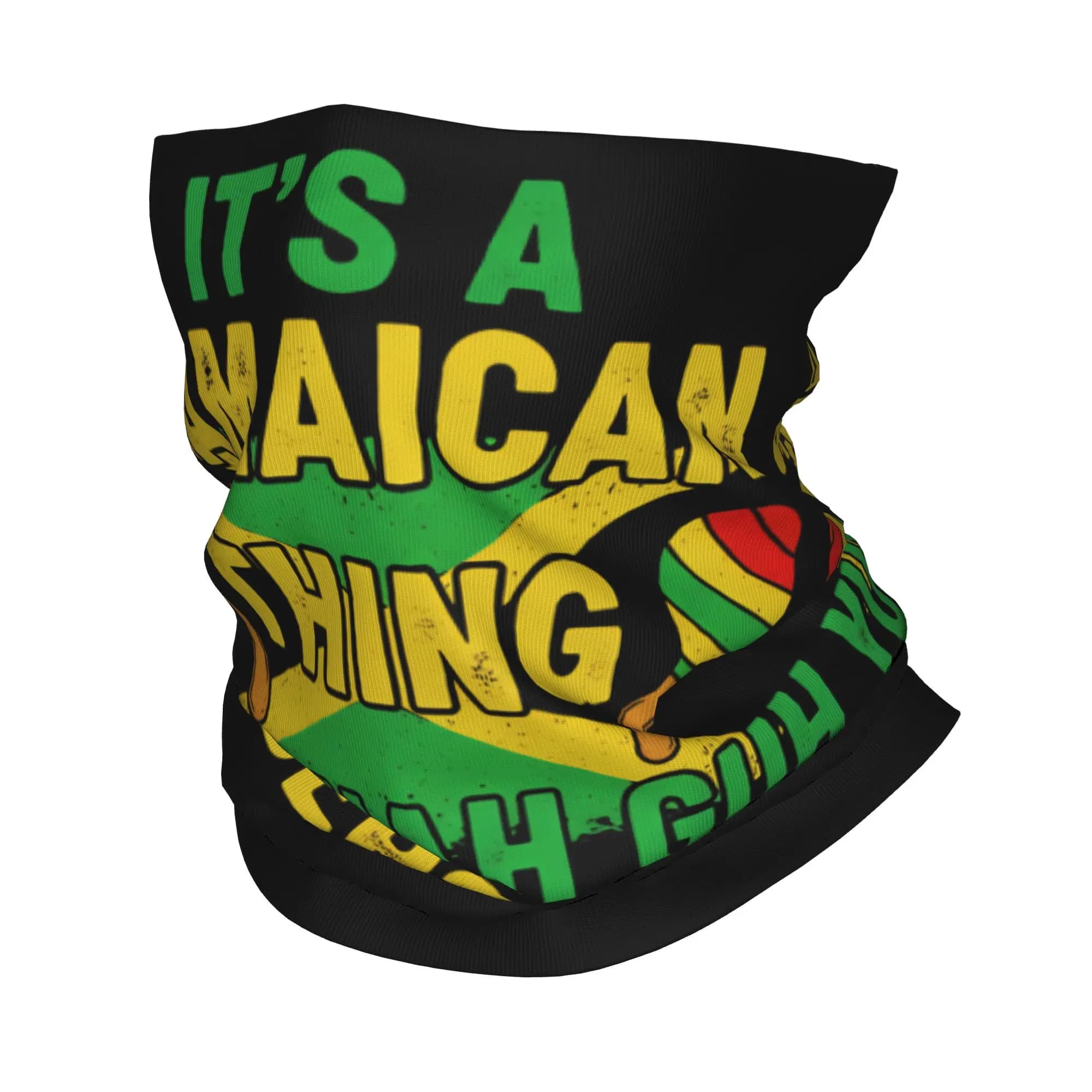Bandana per adulti It's A Jamaican Understand Jamaican, sciarpa magica stampata, maschera multifunzionale per il viso