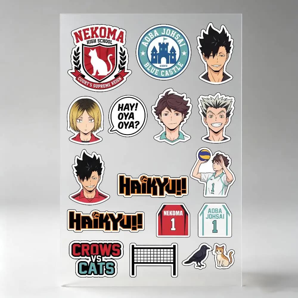 Haikyuu Volleyball Youth Stickers Auto Body Bumper Windows Motorcycle Laptop Walls Vinyl Decal Car Tuning Accessories