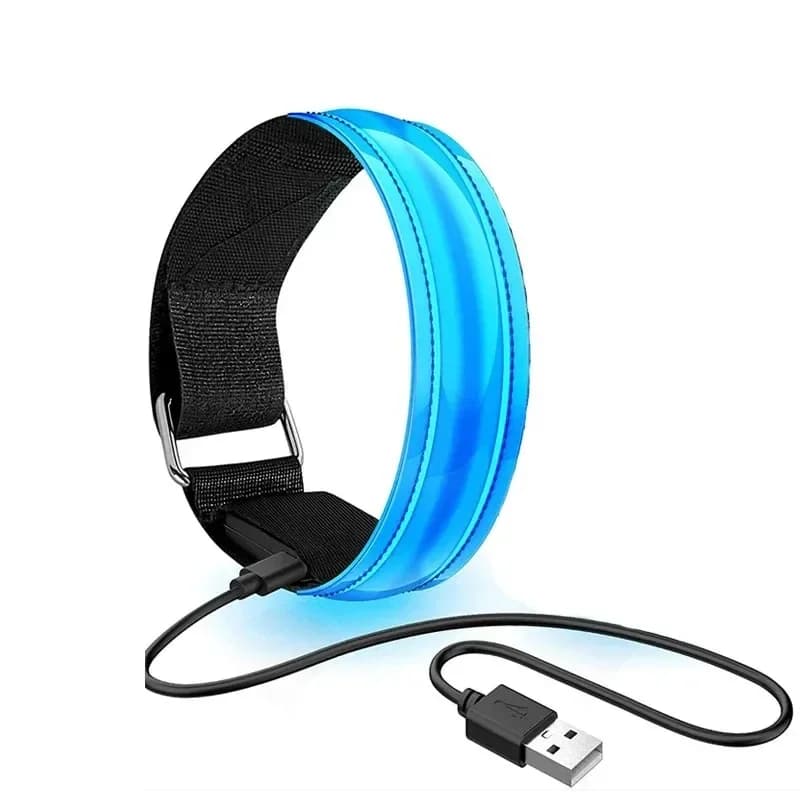 Armband for Night Running LED Light Outdoor Sports Rechargeable Safety Belt via USB Arm Gamba Warning Bracelet Light for Cycling Bike