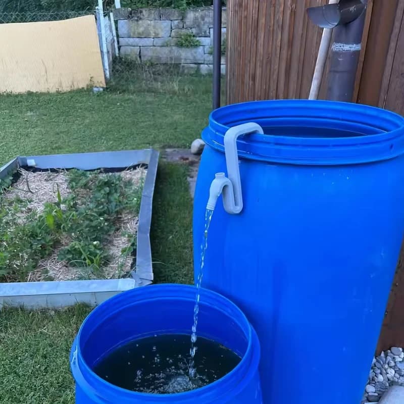 Soluzioni per Tubi di Trasferimento e Scarico dell'Acqua Piovana - Kit Tubo Sifone Autoadescante per Drenaggio e Riempimento Automatico Facilitato