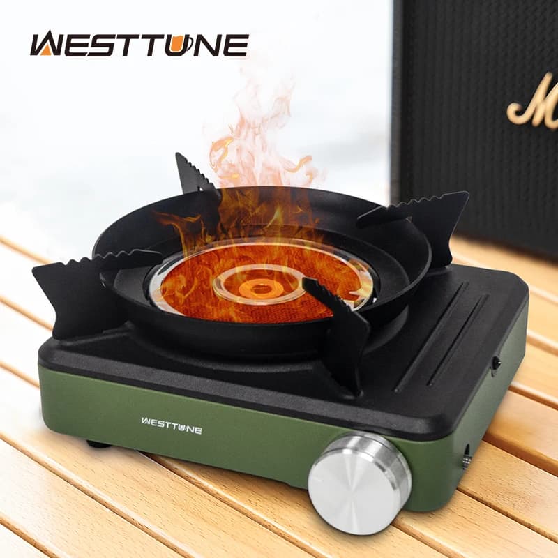 WESTTUNE Outdoor gas stove Portable infrared windproof burner 3600W High power camping stove with infrared burner for picnic