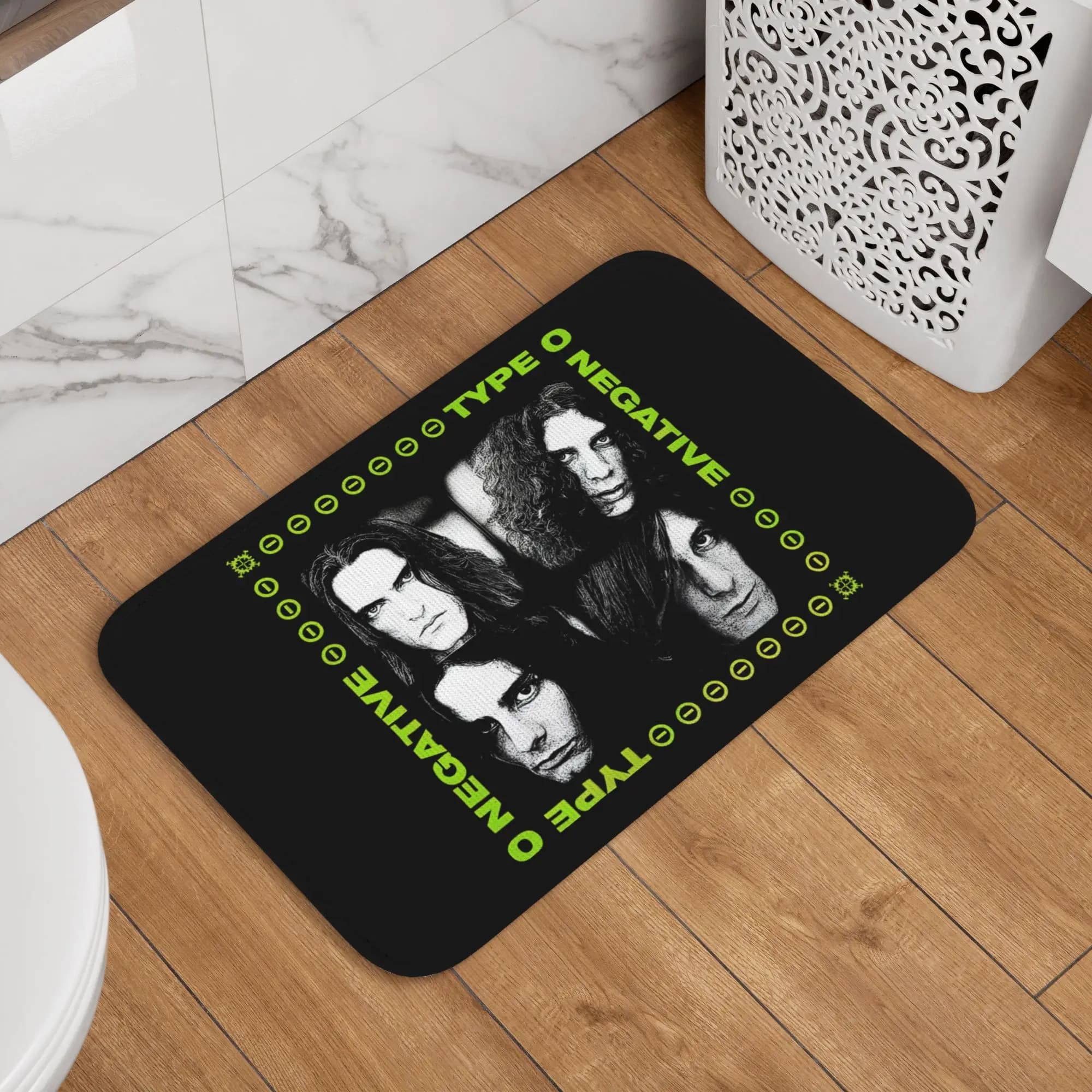 Tappetino Personalizzato Tipo O Negative Gothic Metal Band, Antiscivolo per Bagno, Cucina, WC, Ingresso, Tappeto per Porta