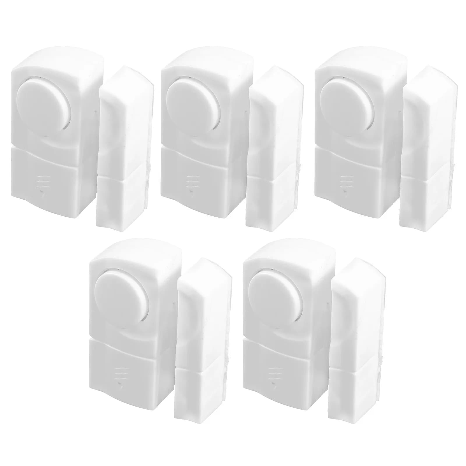 Set di 5 Sensori per Porte con Allarme Sonoro Antifurto, Sistema di Sicurezza per Casa, Ufficio, Negozio, Campanello per Allarme Apertura Porta