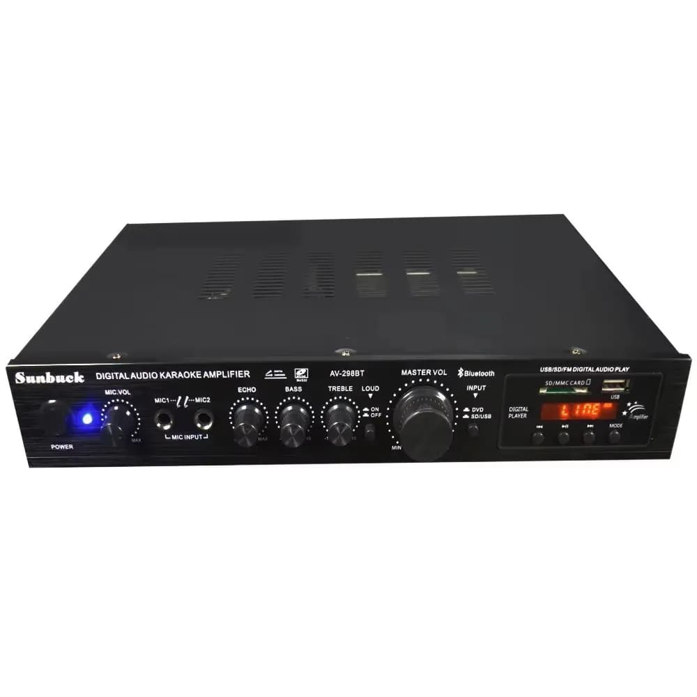 Sunbuck Telecomando Bluetooth 5.1 Stereo HiFi Surround Amplificatore audio digitale Altoparlante audio Karaoke Home Theater