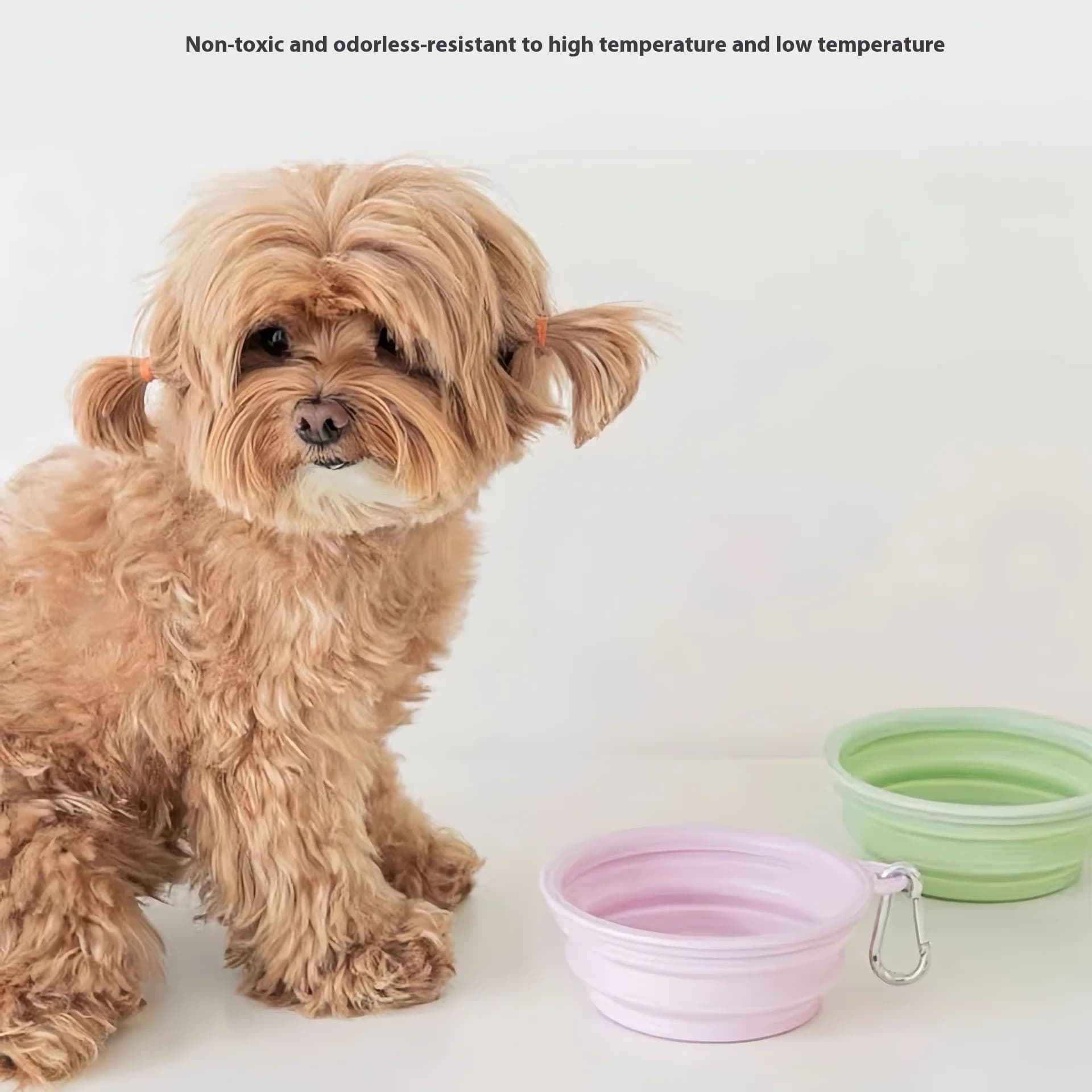 Ciotola pieghevole per cani da compagnia, cani, gatti, ciotola pieghevole, bacino per cibo per cani, ciotola per bere portatile in silicone per esterni