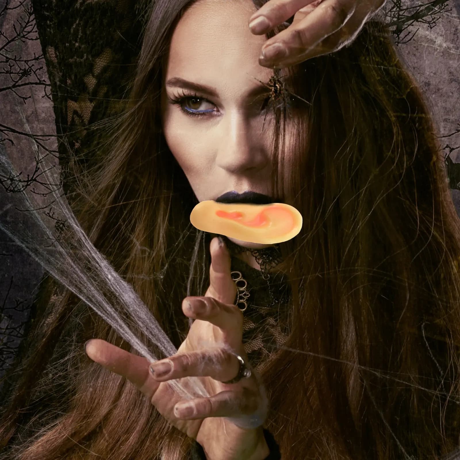 8 Pezzi Orecchie Simulate per Scherzi, Accessori Realistici e Spaventosi per Decorazioni di Halloween, Giocattoli Educativi e Curiosità