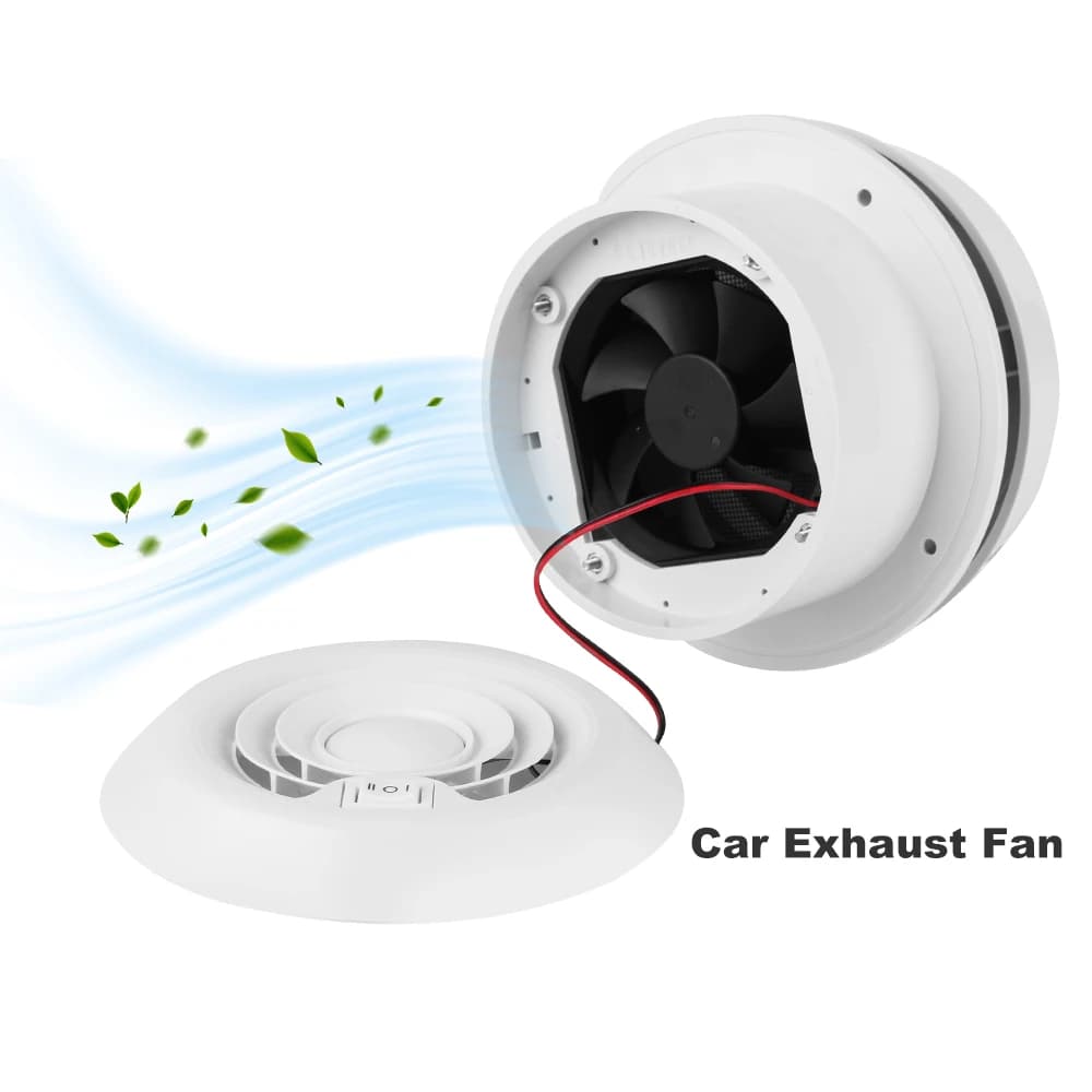 Ventilatore per auto 12V 3000/4000 giri/min silenzioso/forte presa d'aria per vento accessori per Camper per rimorchio per Camper ventilatori di scarico per ventilazione per roulotte