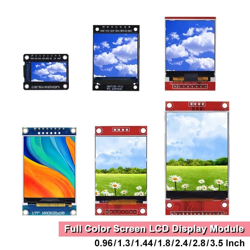 Display TFT 0.96/1.3/1.44/1.8/2.0/2.4/2.8/3.2/3.5 pollici TFT schermo a colori Modulo LCD ILI9341 interfaccia driver SPI Per Arduino