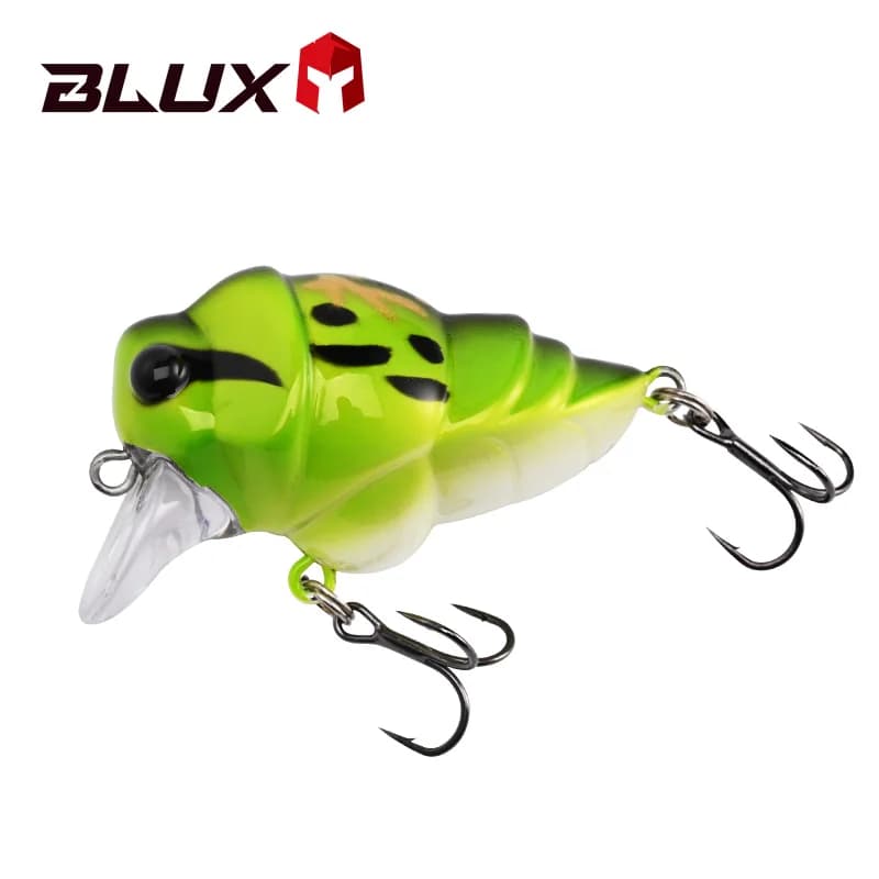 ALLBLUE Cicala Richiamo di Pesca 39mm 6.3g Insetto Galleggiante Crankbait BFS Rotolamento Superficiale Manovella Wobbler D'acqua Dolce Bass Pesce Persico Esca