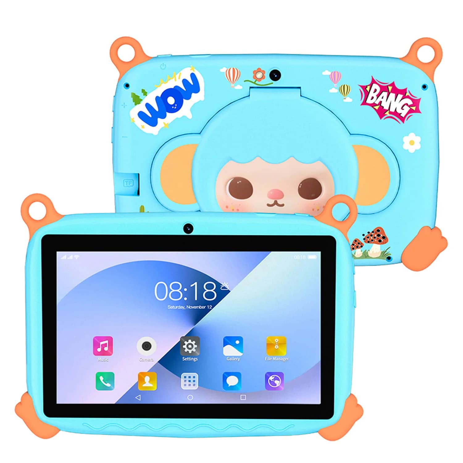 Nuovi tablet per bambini da 7 pollici, versione per bambini, Quad Core, 5G, 4GB RAM, 64GB ROM, doppia fotocamera, tablet PC, 4000mAh, Android 13.0