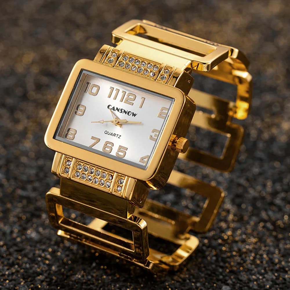 Orologio da donna di lusso con strass Orologio da donna alla moda Orologio da polso al quarzo rettangolare Orologio femminile Regalo Relogio Feminino Dropshipping