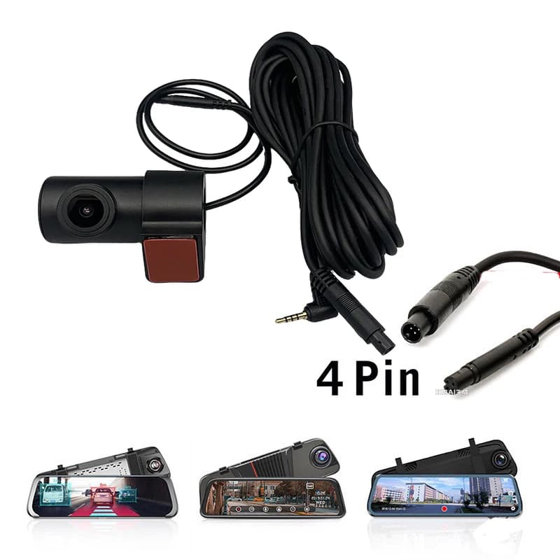 Telecamera per auto con specchietto retrovisore, rotazione a 360 gradi, visione notturna Ultra HD AHD1080P, telecamera di retromarcia