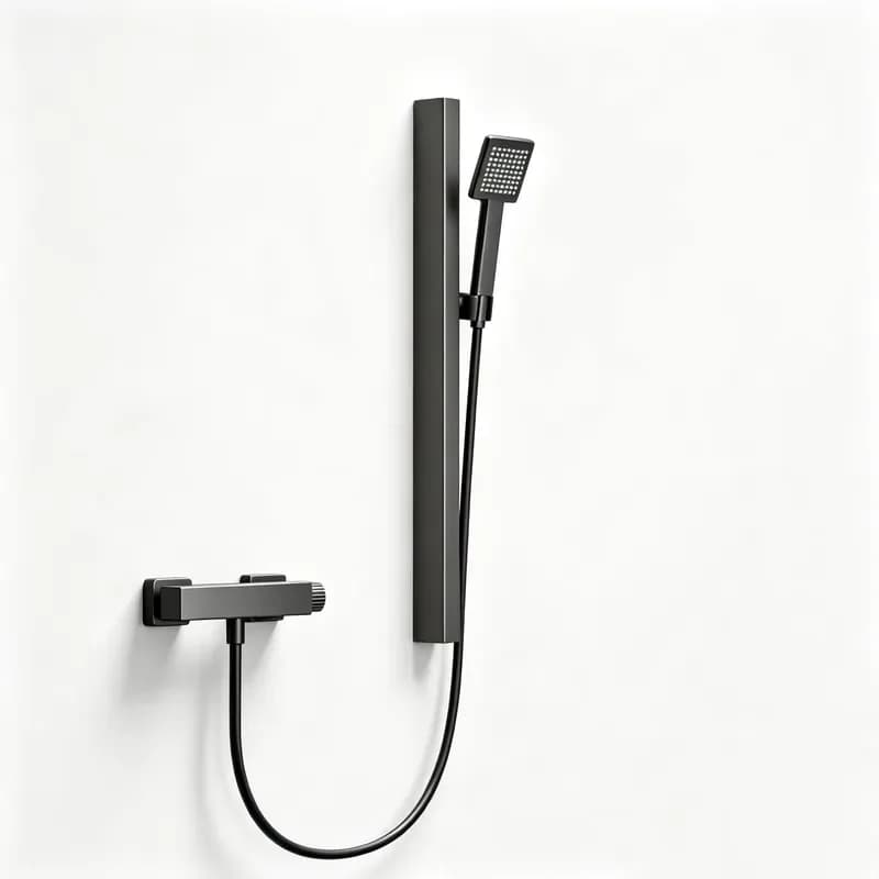 Momali Direct Brass Concealed Sliding Bar Shower Faucet Set System Shower Combo Set Built in Shower Trim Set