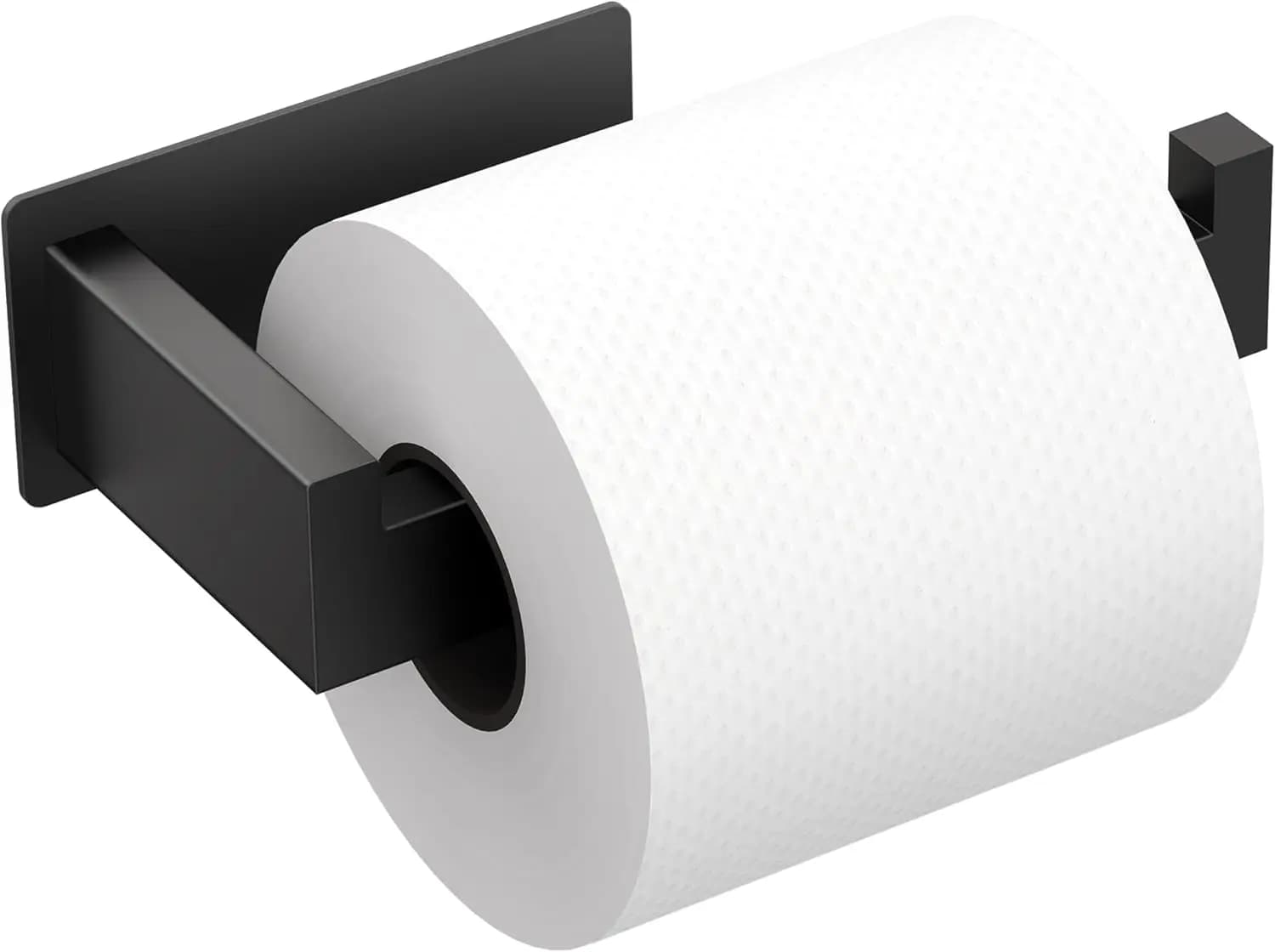 Adhesive Toilet Paper Holder No Drilling, Thicken Stainless Steel Rustproof Toilet Tissue Holder Wall Mount for Bathroom Kitchen
