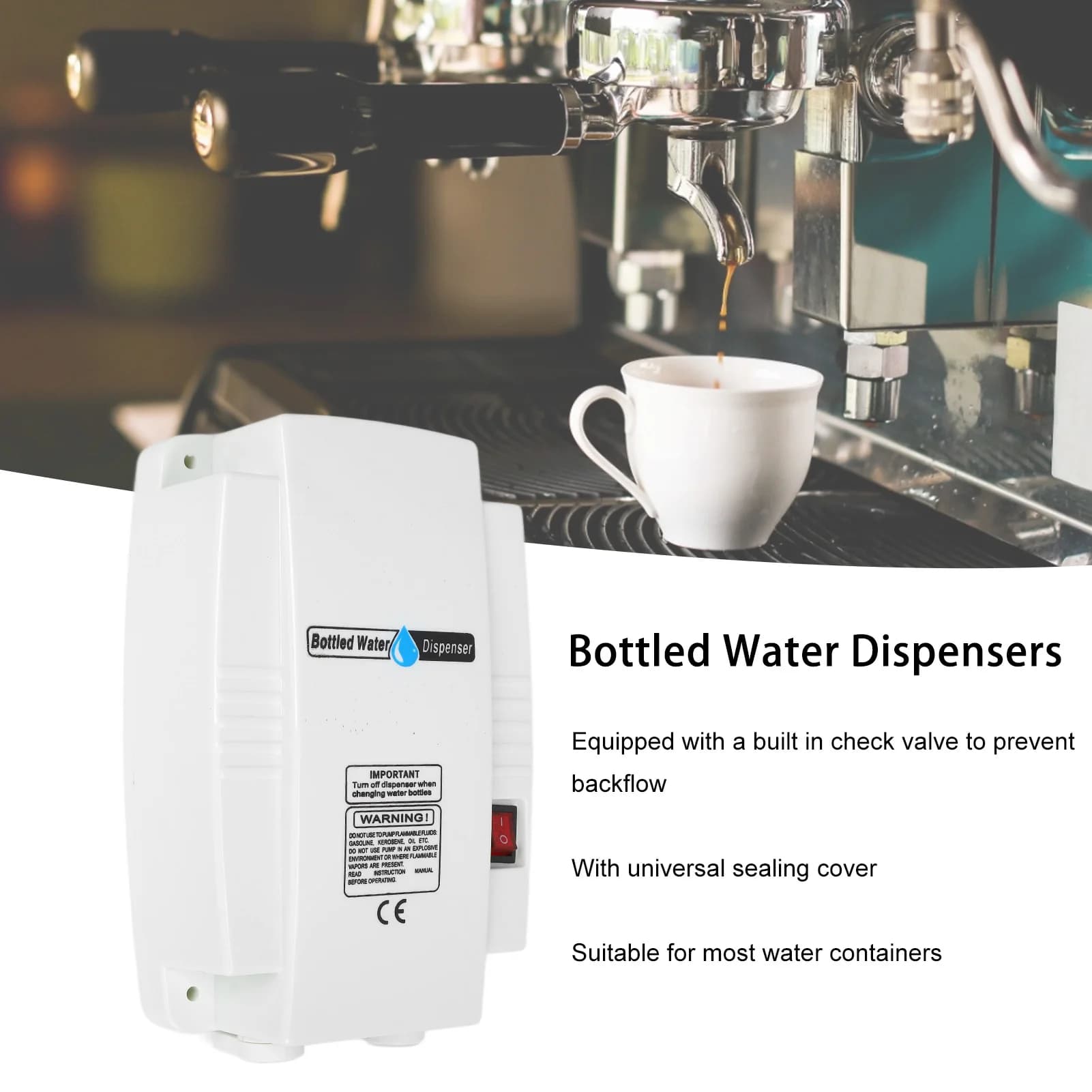 Sistema di pompe per erogazione d'acqua Sistemi di pompe elettriche autoadescanti a tubo singolo per macchine da caffè