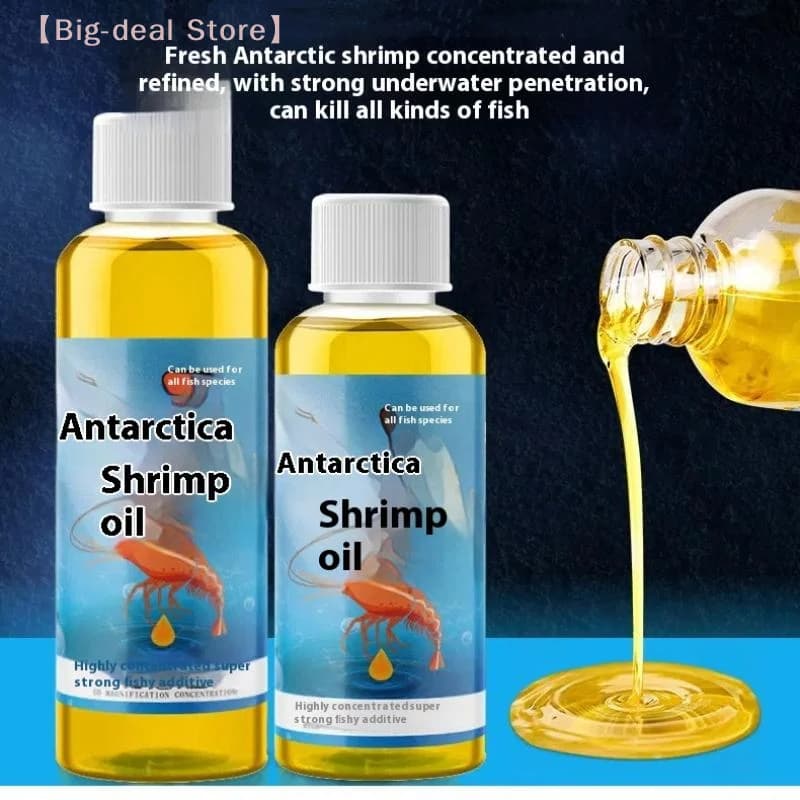 【M】Aroma di Olio di Krill Antartico per la Pesca, Attrattivo per Carpe Argentate, Mangime Proteico per Carpe, Attrattivo per la Pesca