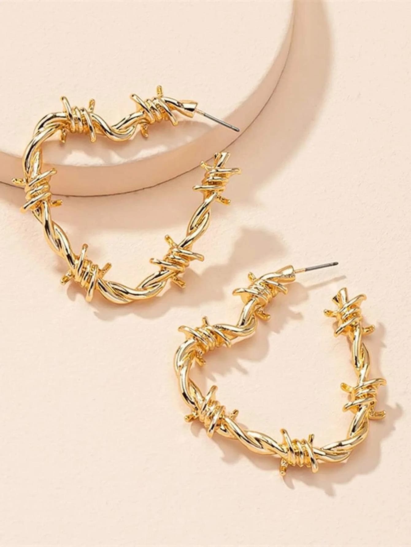 Heart-shaped hoop earrings for Valentine's Day, Mother's Day, or as a thoughtful gift for mom