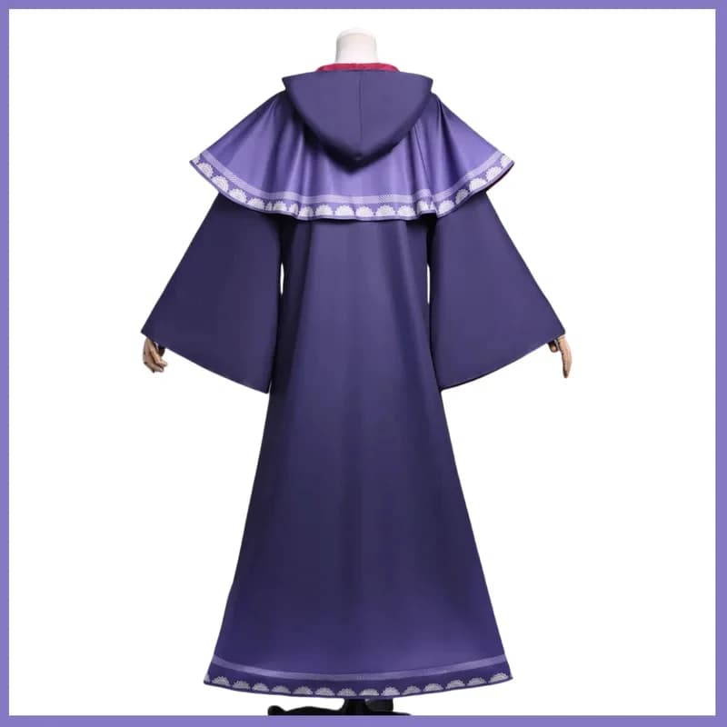 5;e,8\v,5/Anime Silent Witch Monica Everett Cosplay Costume Purple Robe Dress Coat Uniform Woman Cute Halloween Maskf,5'h\8/m'