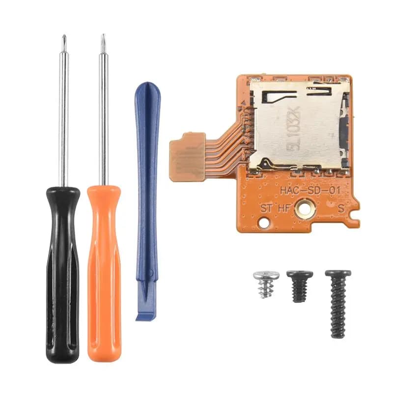Kit di Riparazione Scheda Slot Micro-SD A13E - Ricambi per Slot Scheda TF SD Nintendo Switch