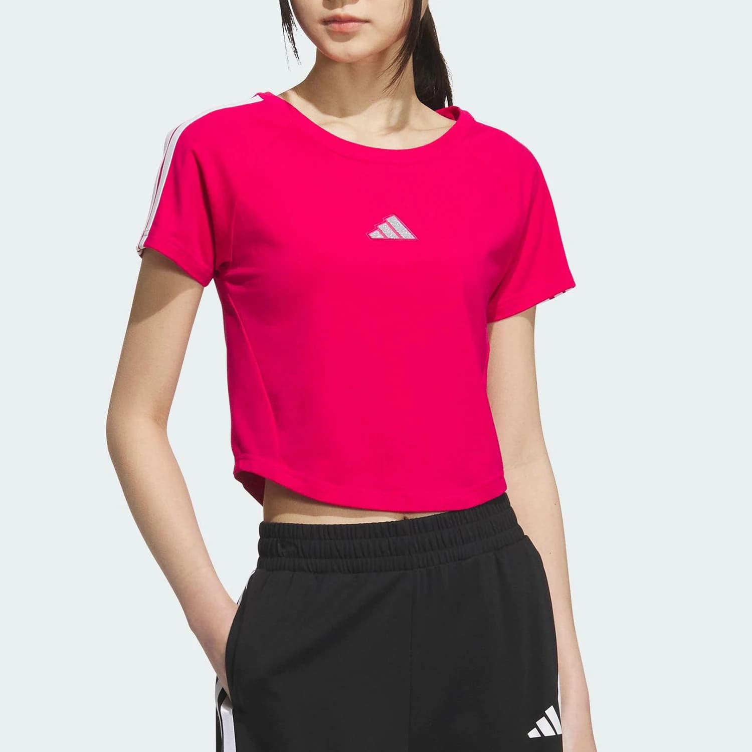 Adidas genuine T-SHIRT Women's Slim Fit Casual Breathable Short Sleeve KC0183