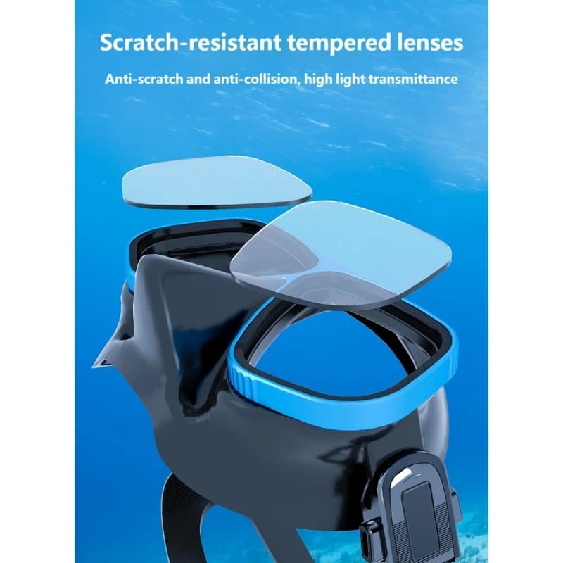 Adjustable Scubas Mask Swimming Goggle Aluminum Alloy Texture for Swimming