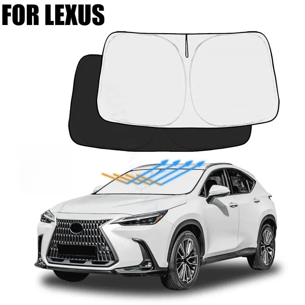 For Lexus NX RX ES 2019-2025 Car Windshield Sunshade Cover Front Window Sun Shade Visor Car Interior Accessories UV Protection