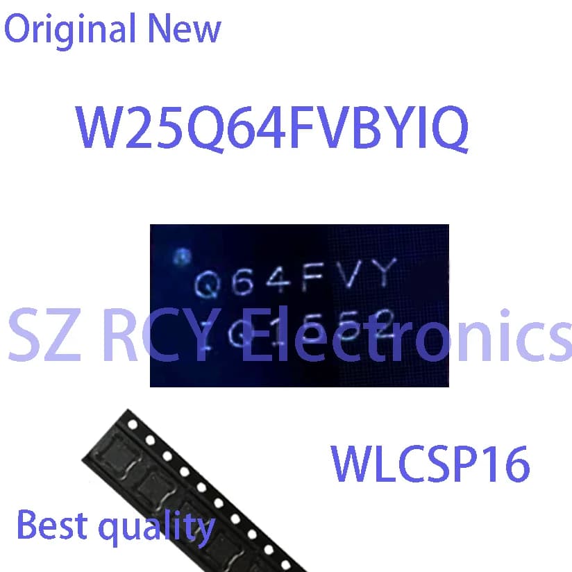 (5-20 PCS)NEW W25Q64FVBYIQ Q64FVY WLSCP16 BGA FLASH MEMORY IC Chip