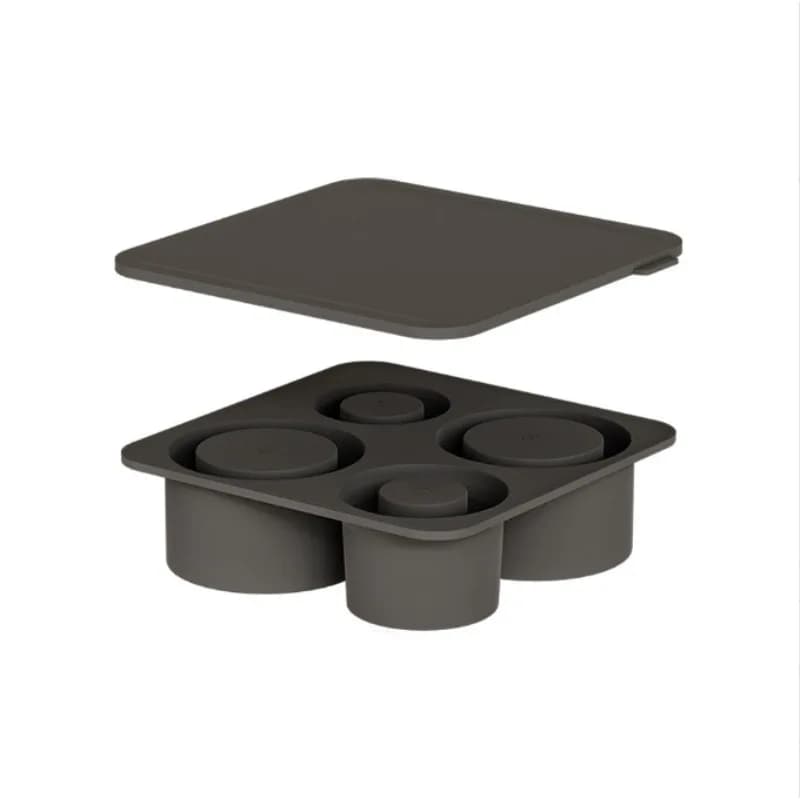 1 pz vassoio per cubetti di ghiaccio stampo per bicchiere tazza cilindro in silicone stampo per cubetti di ghiaccio con coperchio per 20 oz 30 oz 40 oz