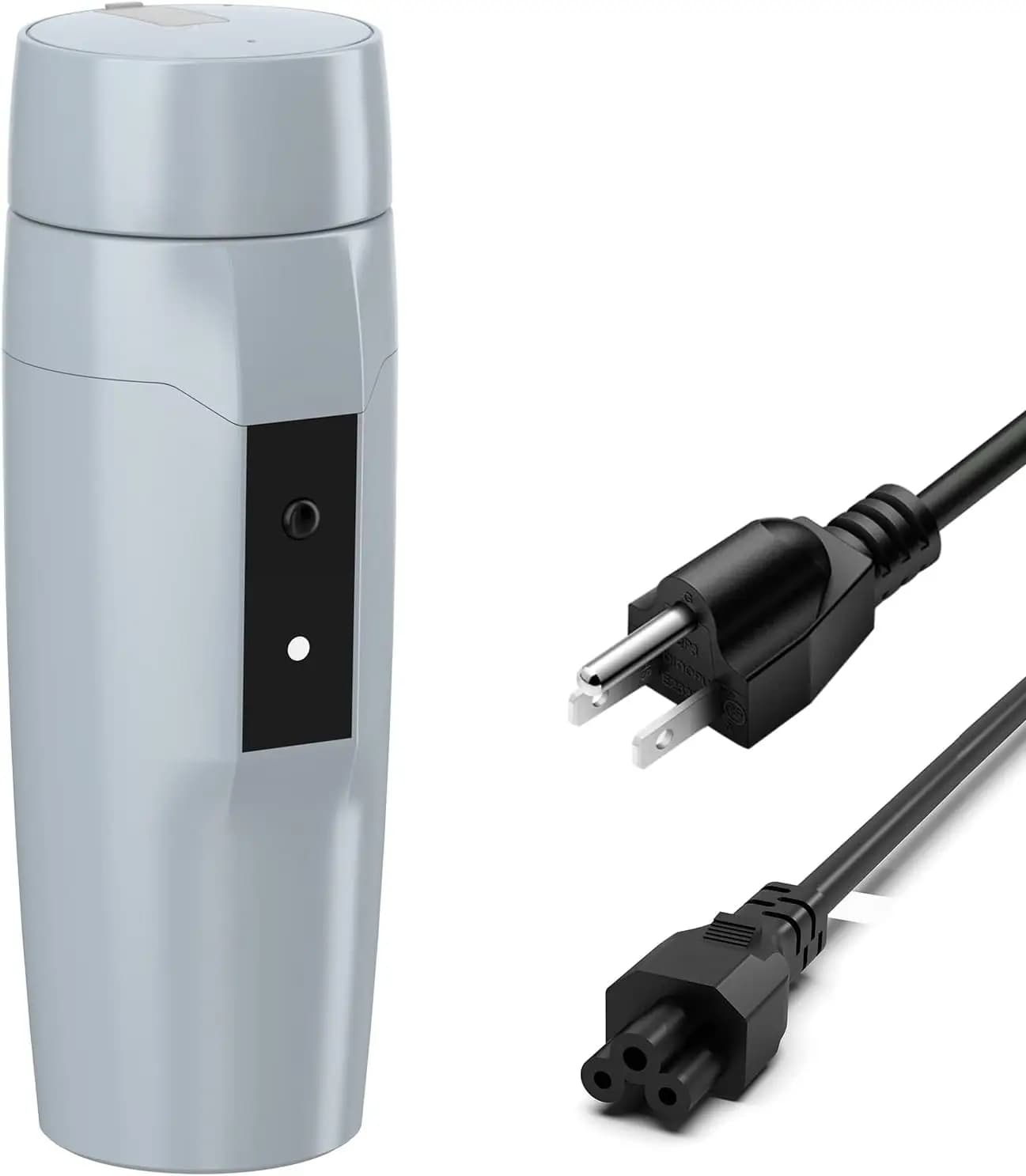 300 W portable electric kettle, mini travel bag heater with automatic shutdown, grey