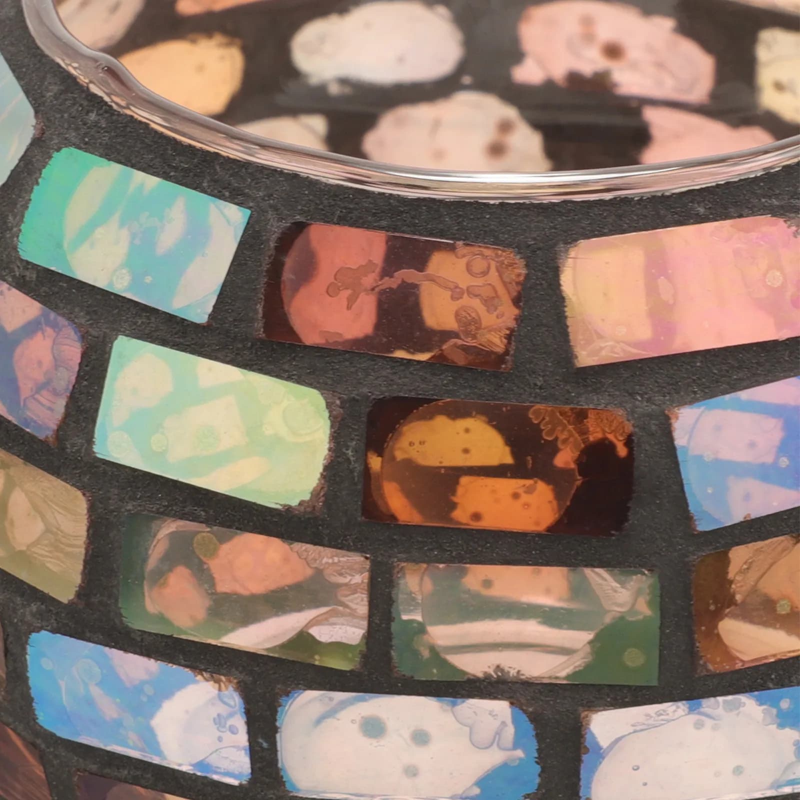 Portacandele Rotondi in Vetro per Lumini Colorati