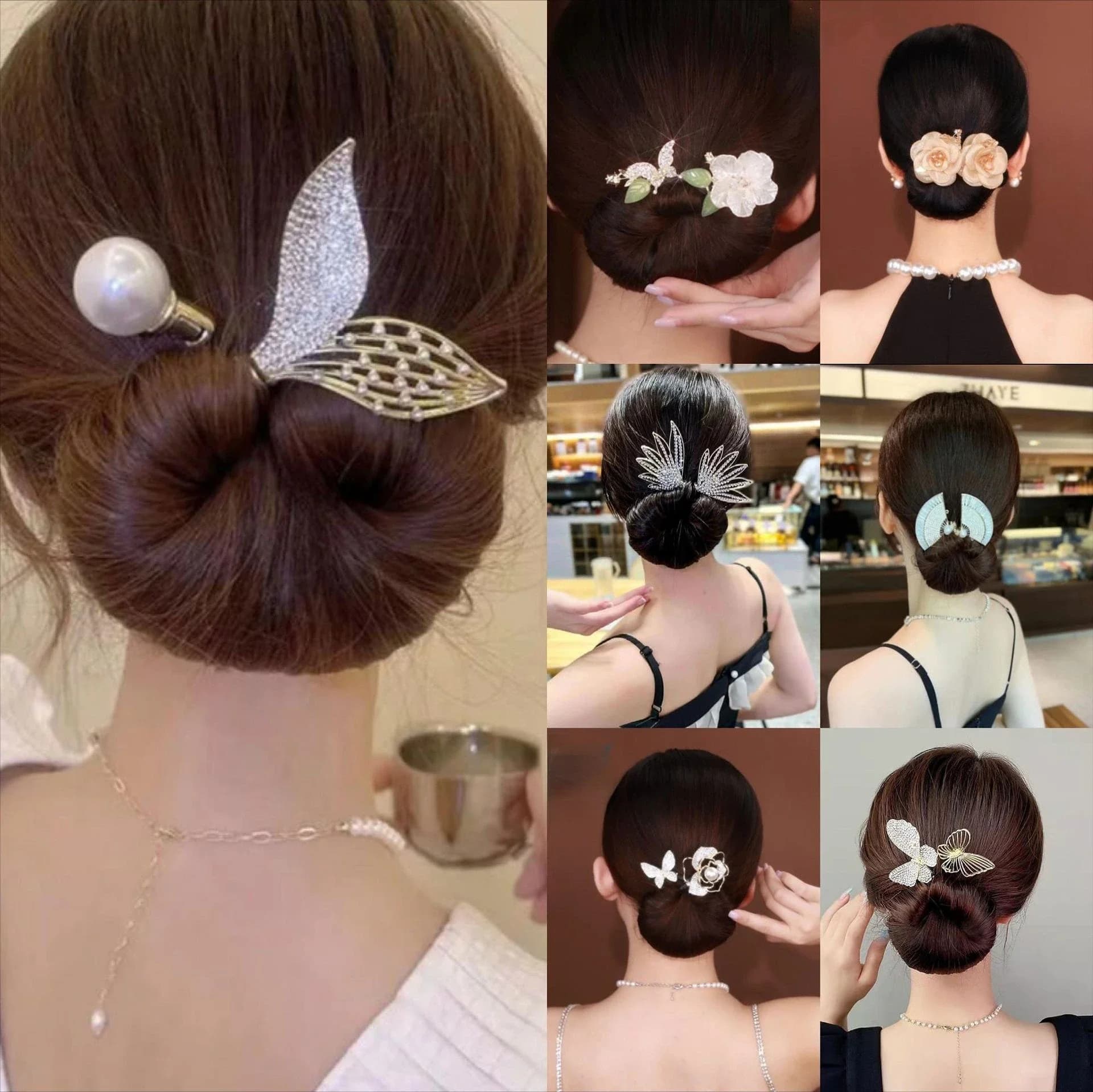 Hairband Bigodin Roller for Hair Chamberlain Tool for Pivot Fork Bow for Women Rabbit Earrings Magic Hairstyle Ring woven Accessories