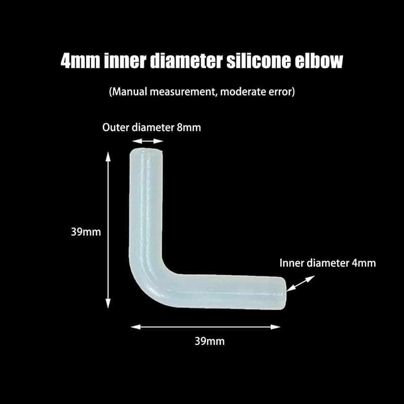 5 Pezzi Giunto Flessibile in Gomma per Tubi Irrigazione Giardino, Connettore Morbido ad Angolo Retto in Silicone per Riparazione Tubi Rigidi
