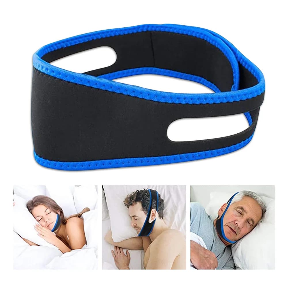 1PCS Anti Russare Smettere di Russare Sottogola Cintura Anti Apnea Mascella Soluzione Supporto Per Il Sonno Apnea Cintura Bocca Guard per Migliore Respiro Strumento
