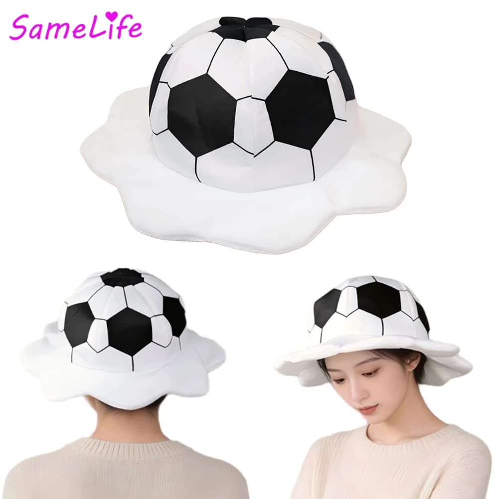Funny Cute Football Hat Cosplay Fantasy Cap Sport Stage Costume Disguise Accessories Halloween Adult Women Men Roleplay Prop