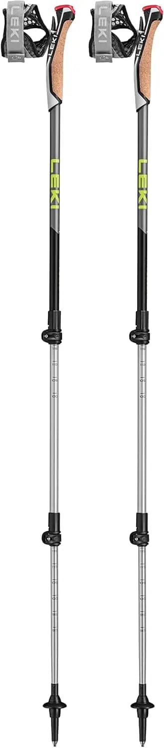 Adjustable Trekking Sticks in Light Aluminum for Hiking and Nordic Walking