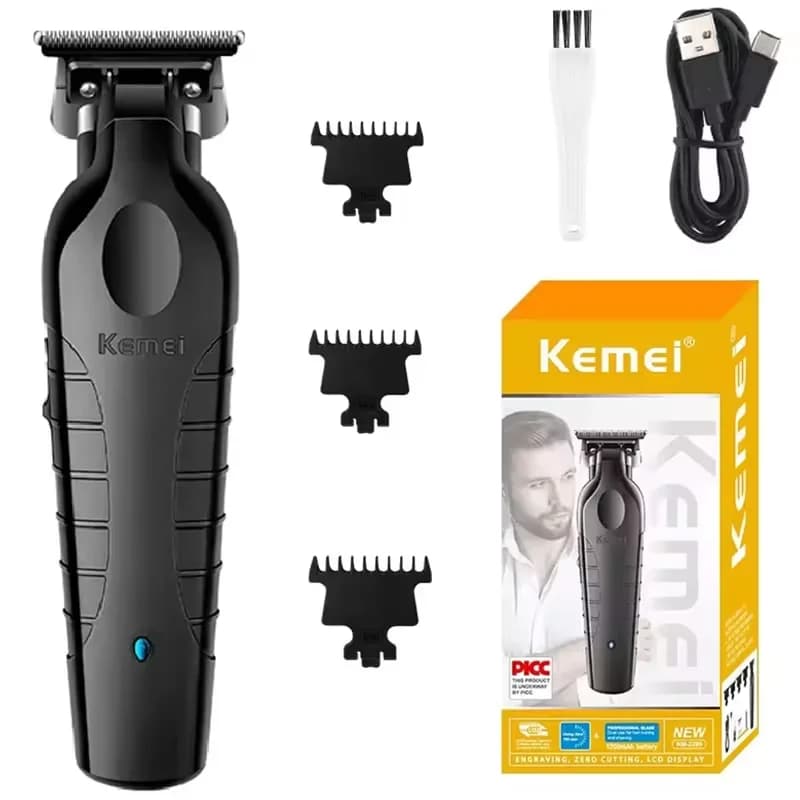 Kemei 2299 Professional electric haircut for men Haircut for beard Rechargeable Wireless Haircut,0mm