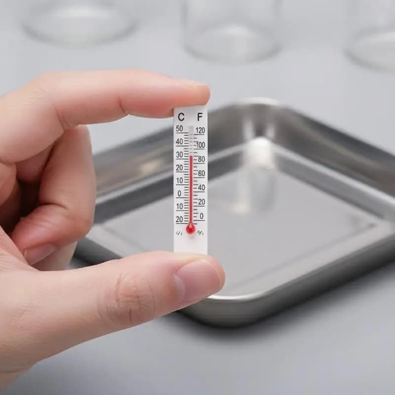Termometri Miniatura da Interno in Carta, 10 Pezzi, 5cmX1.1cm, Scala Celsius da -20 a 50°C, per Kit Scientifici e Esperimenti Scolastici