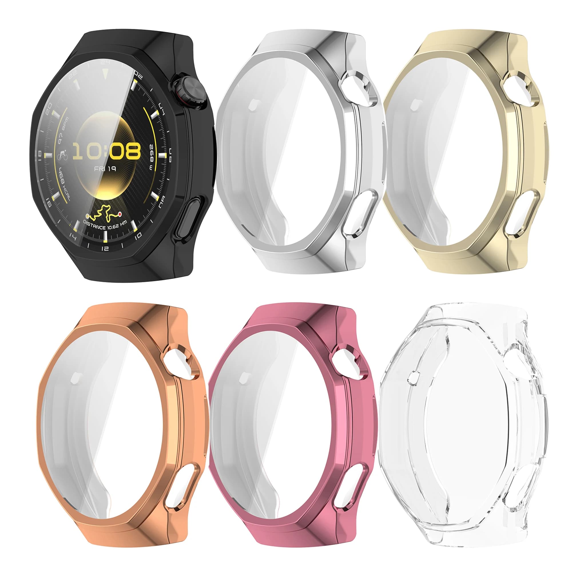 Custodia protettiva in TPU per Huawei Watch GT6 Pro 46mm Protezione per schermo intero Shell Frame Cover per paraurti