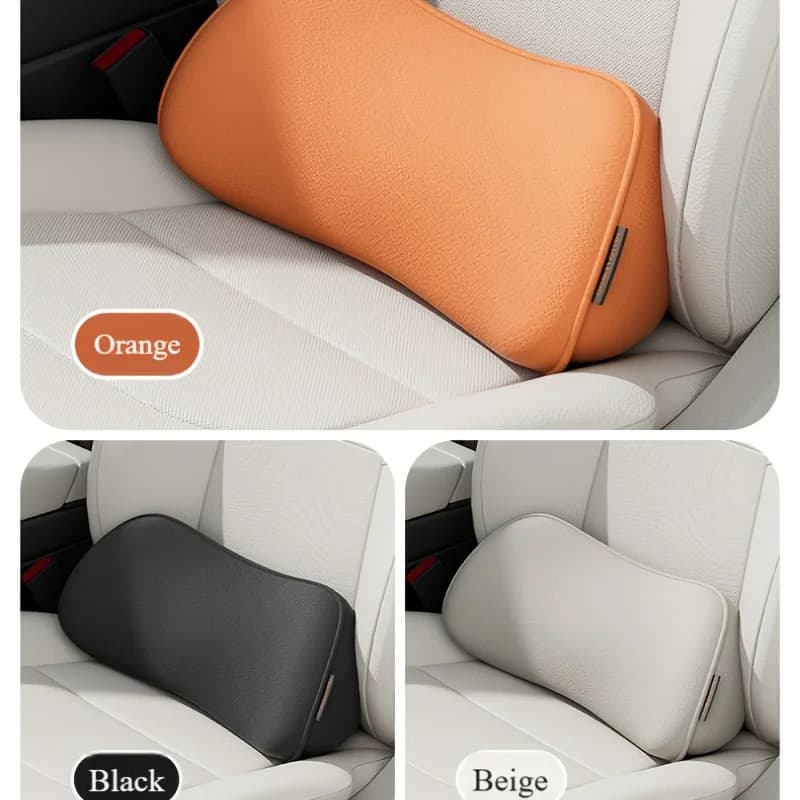 Cuscino di supporto lombare per auto per sedile conducente, cuscino per schienale in memory foam, sollievo ergonomico dal mal di schiena inferiore, cuscino universale per seggiolino auto