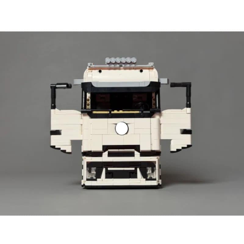 MOC-244218 Classico Nuovo Camion Ribaltabile con Semirimorchio a Fronte Piatto, 1422 Pezzi, Giocattolo da Costruzione per Bambini, Regalo di Compleanno