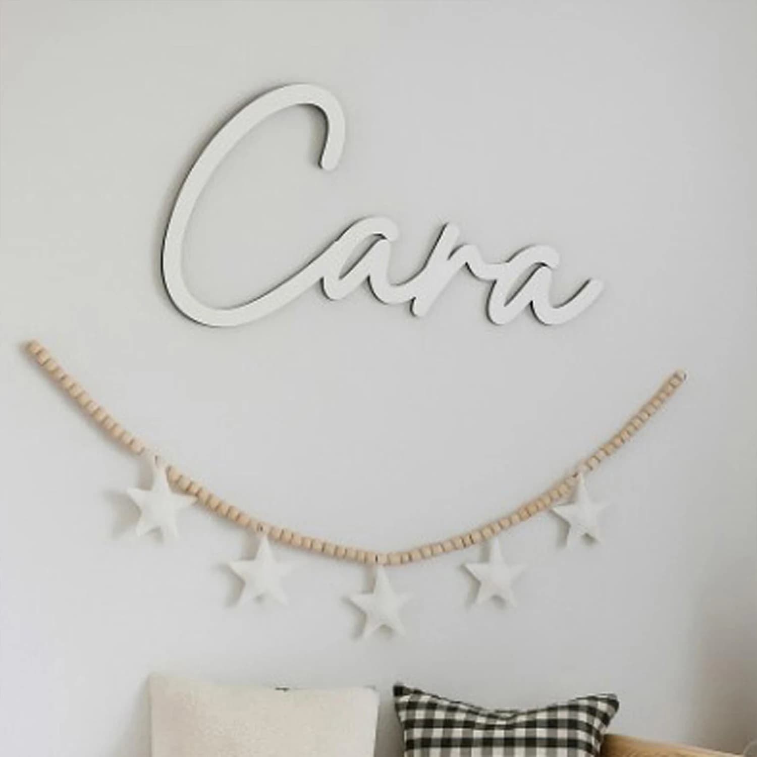 1pc Wooden surname nameplate, Customized gift Baby room, birthday, wedding decoration signs