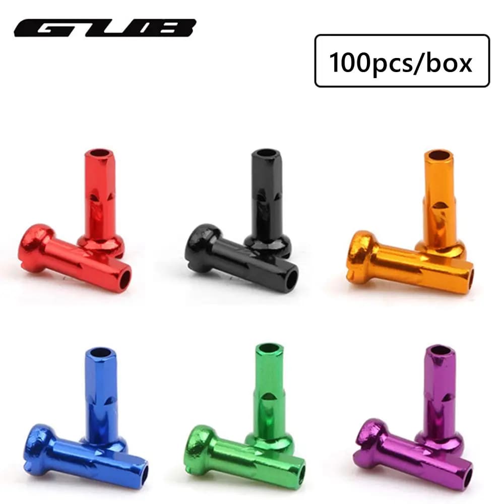 GUB Tappi per Raggi Bici 100 Pezzi 14mm MTB Bici da Strada Copriraggi 14G/2mm Accessori Ciclismo per Cerchioni Bici