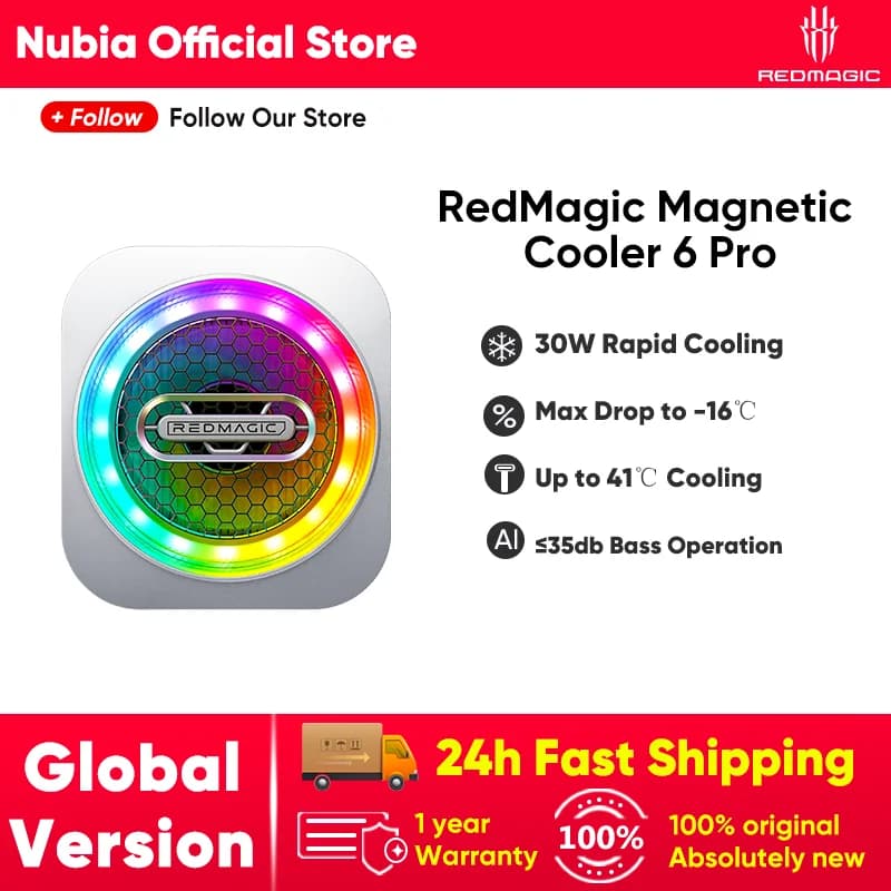 Redmagic VC Liquid Cooler 6 Pro Magnetic Cooling Device for Phone for Play/streaming Live for Red Magic 10 Pro iPhone 16 Pro Max Xiaomi 15