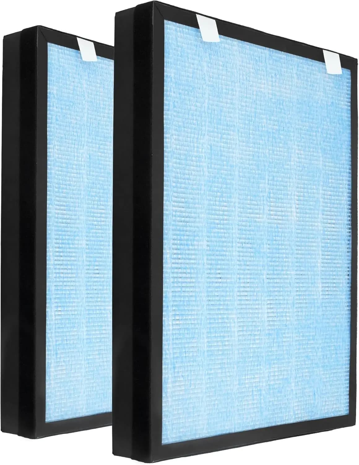 Filtro di ricambio per purificatore d'aria, confezione da 2, filtrazione a 4 stadi, alta efficienza, facile installazione